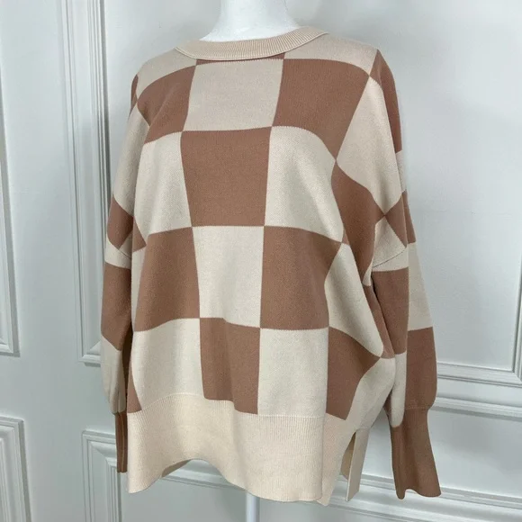 Amazon Checkered Sweater - Picture 3 of 5